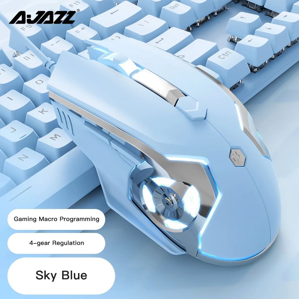 Color:Sky Blue Mouse