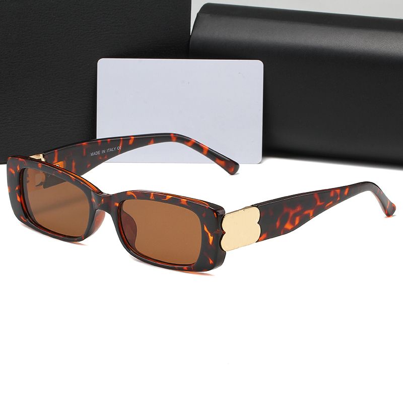 Leopard print frame tea colored lens