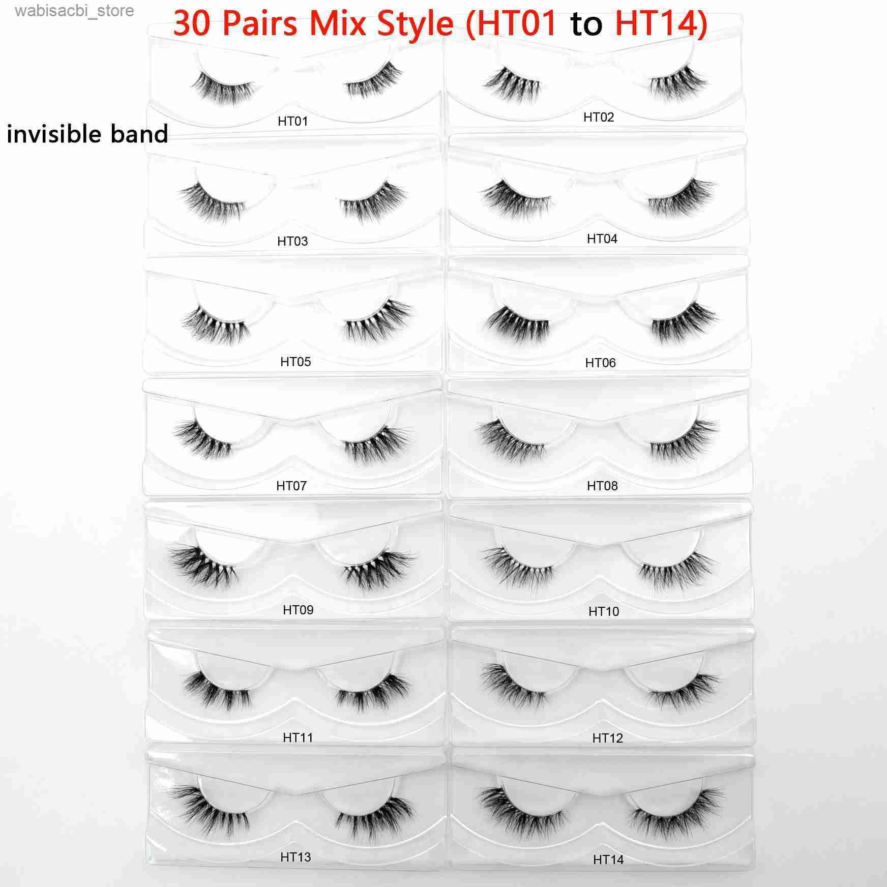 30pcs Half Lash Mix