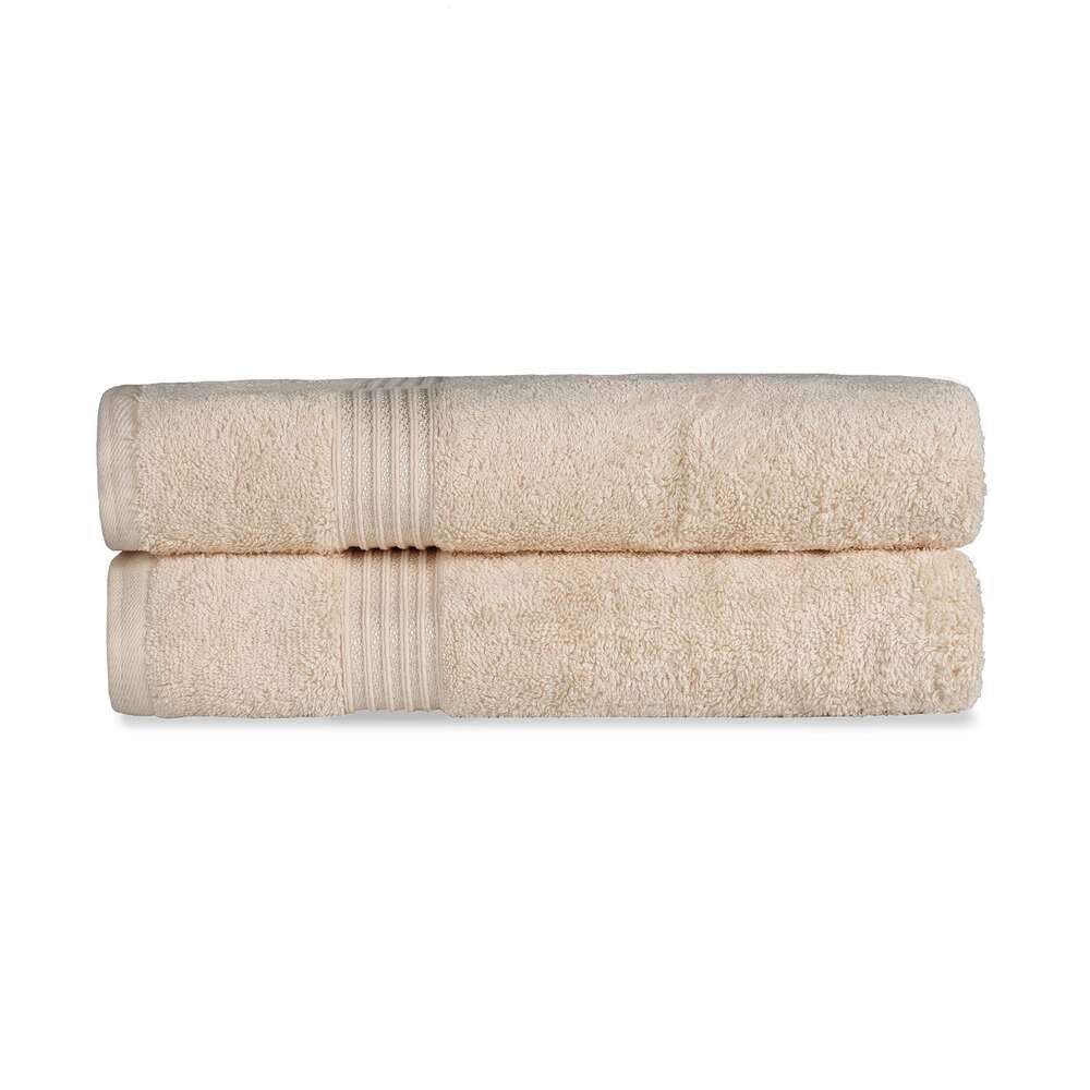 Ivory color-Bath Sheet (2-Pack)