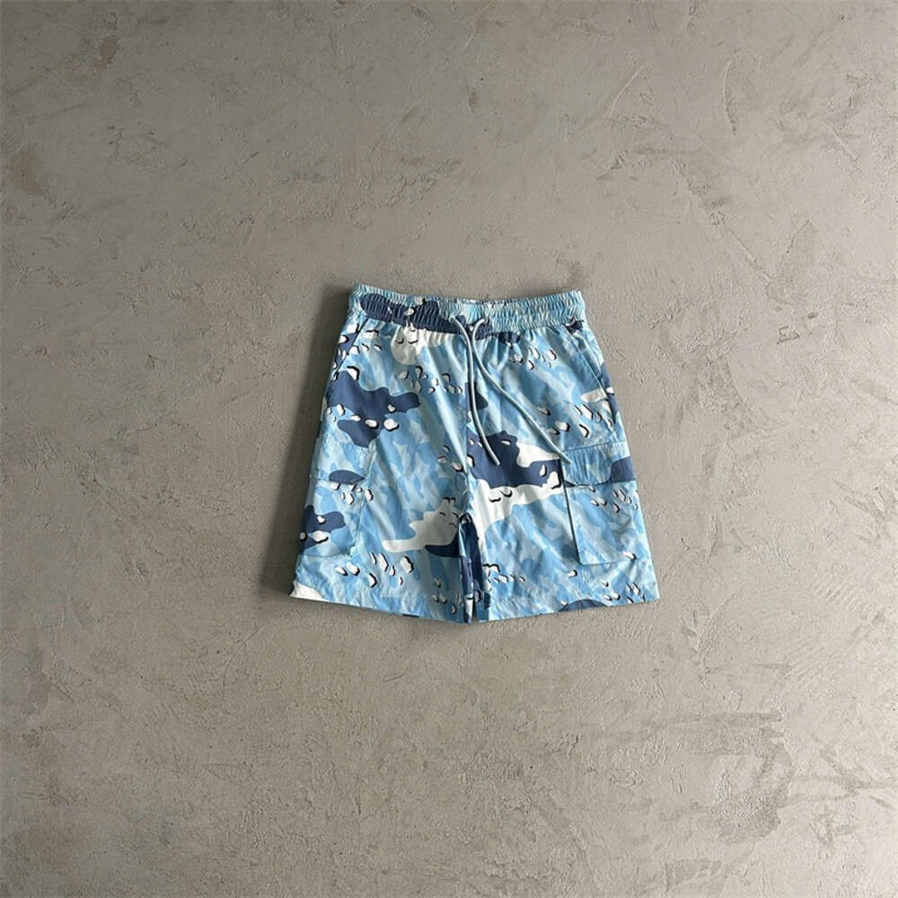 Sky Blue Camouflage Shorts