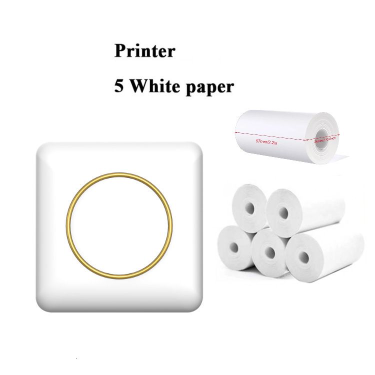 C20 Weiß + 5 Rollen Druckpapier
