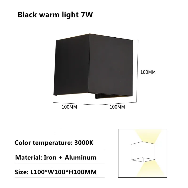 16-20W Luce nera calda 7W