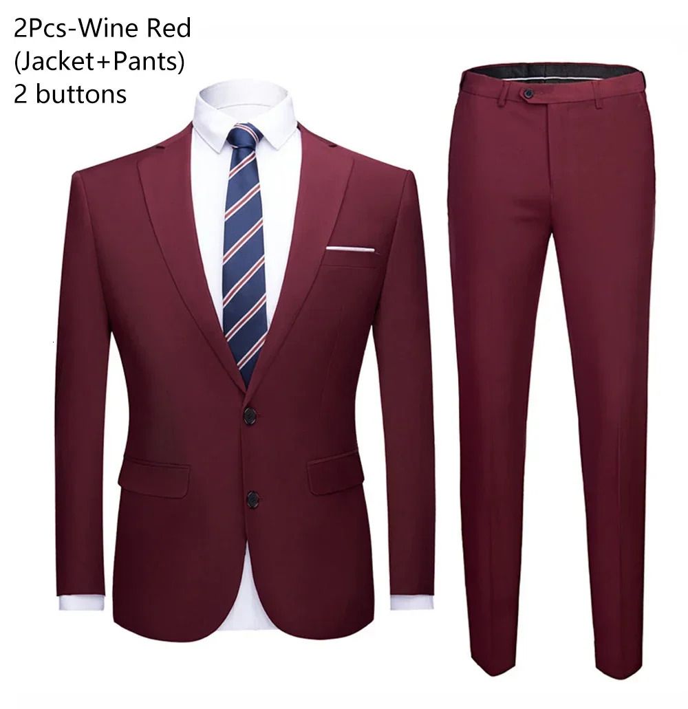 2 Pieces of Red Wine with 2 Buttons