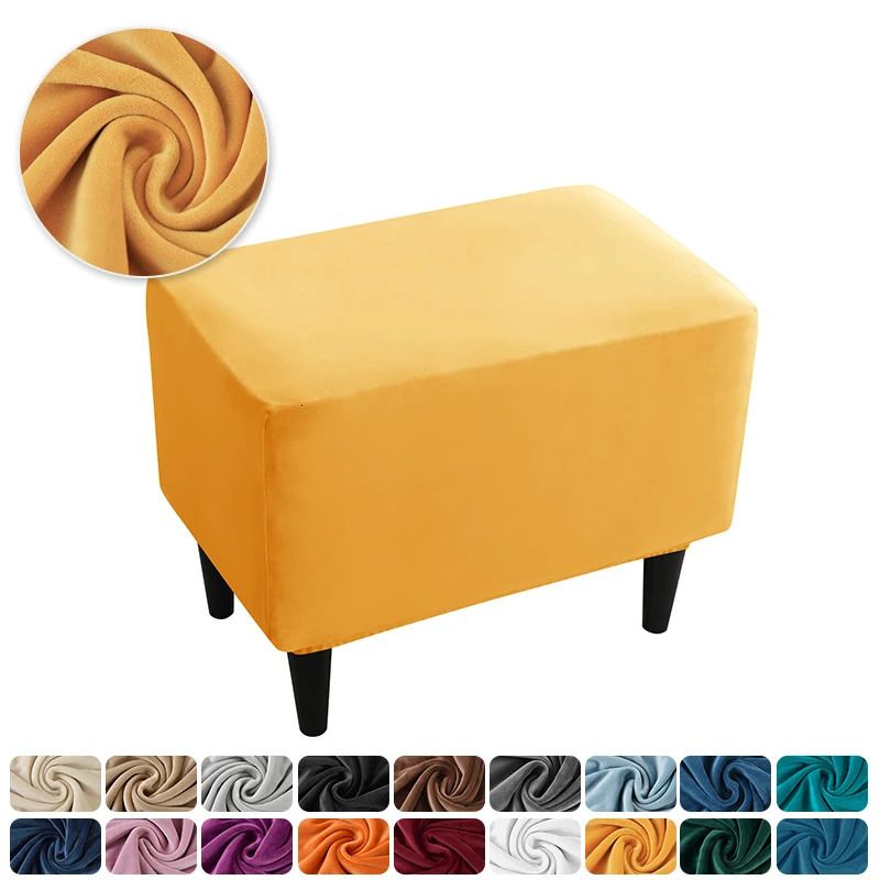 Couverture de tabouret doré