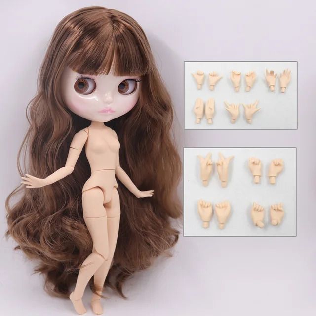 glossy face-doll and hands AB15