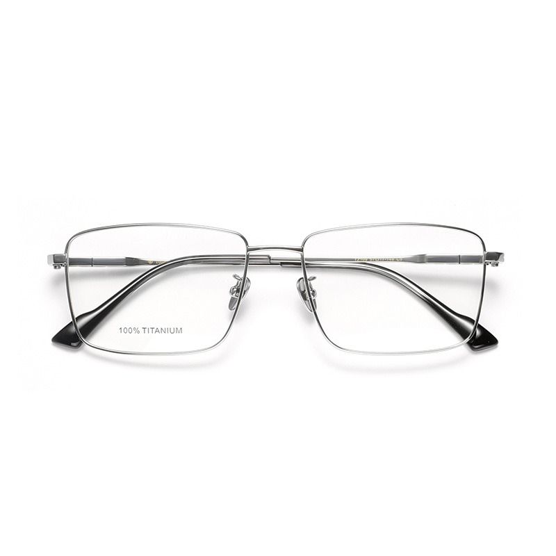 Silver frame clear lens