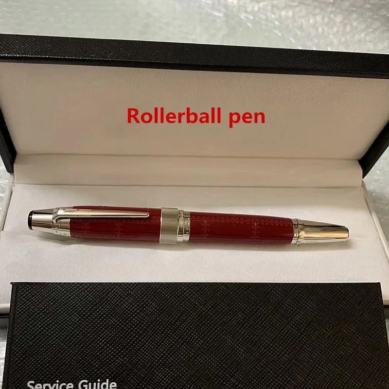 5 roter Rollerballstift