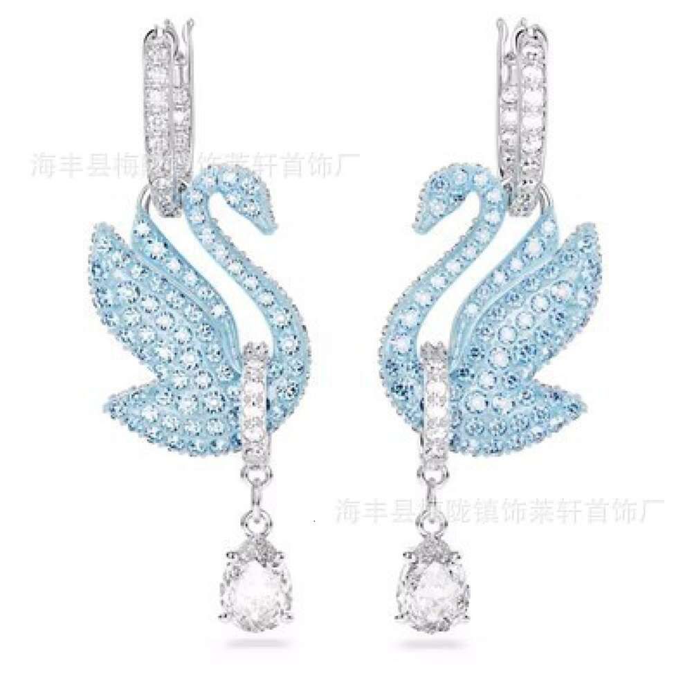 Boucles d'oreilles Cygne Bleu 1