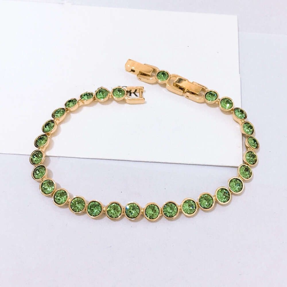 Pulseira de diamante verde em ouro rosa exclusiva