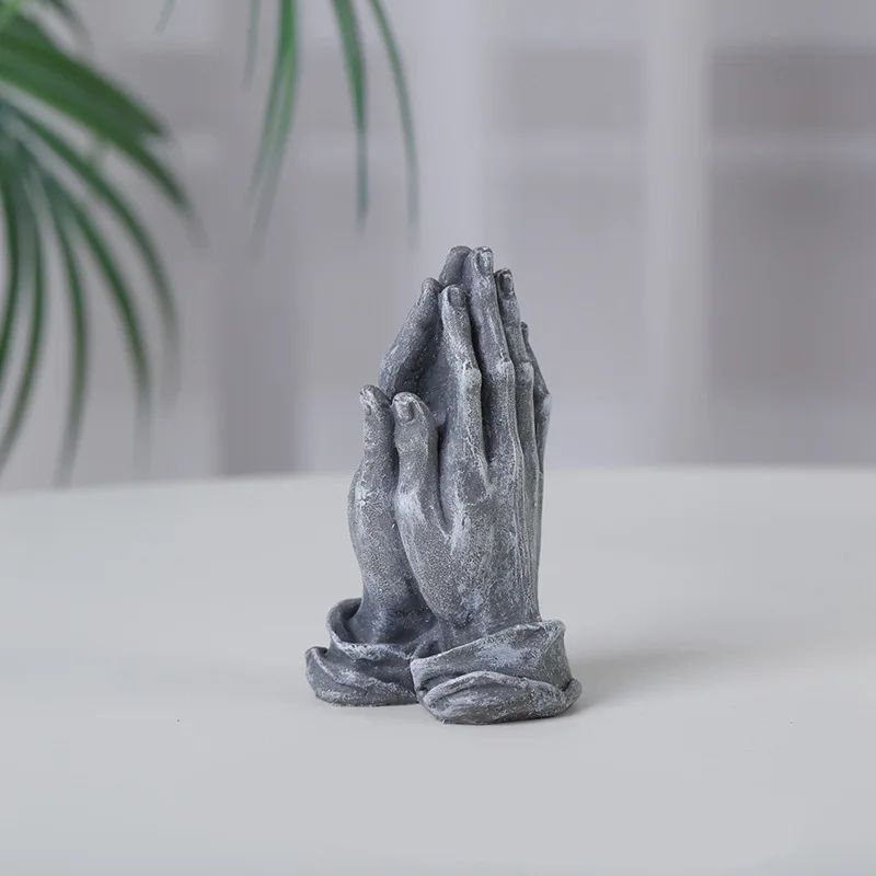 Color:Gray hands pray