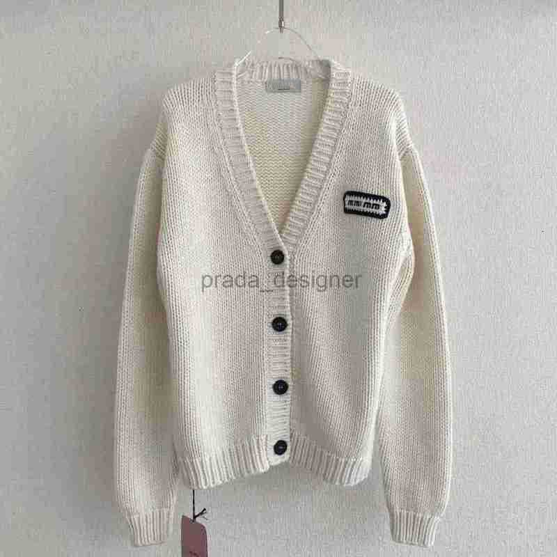 Mini Badge Vneck Cardigan