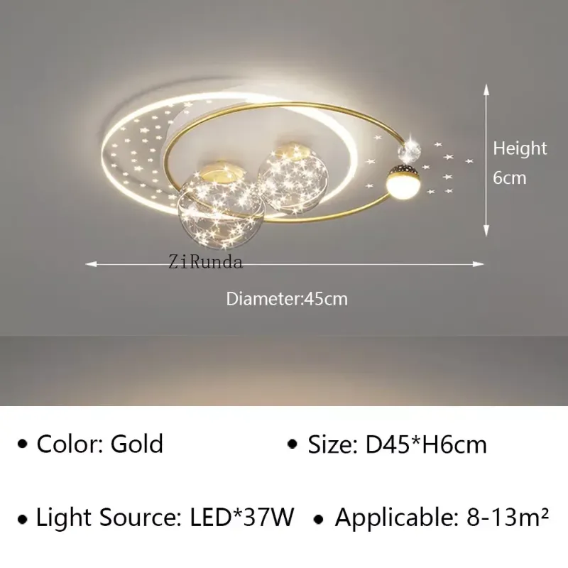 STEPLESS DIMPRING (RC) GOLD ROUND D45CM