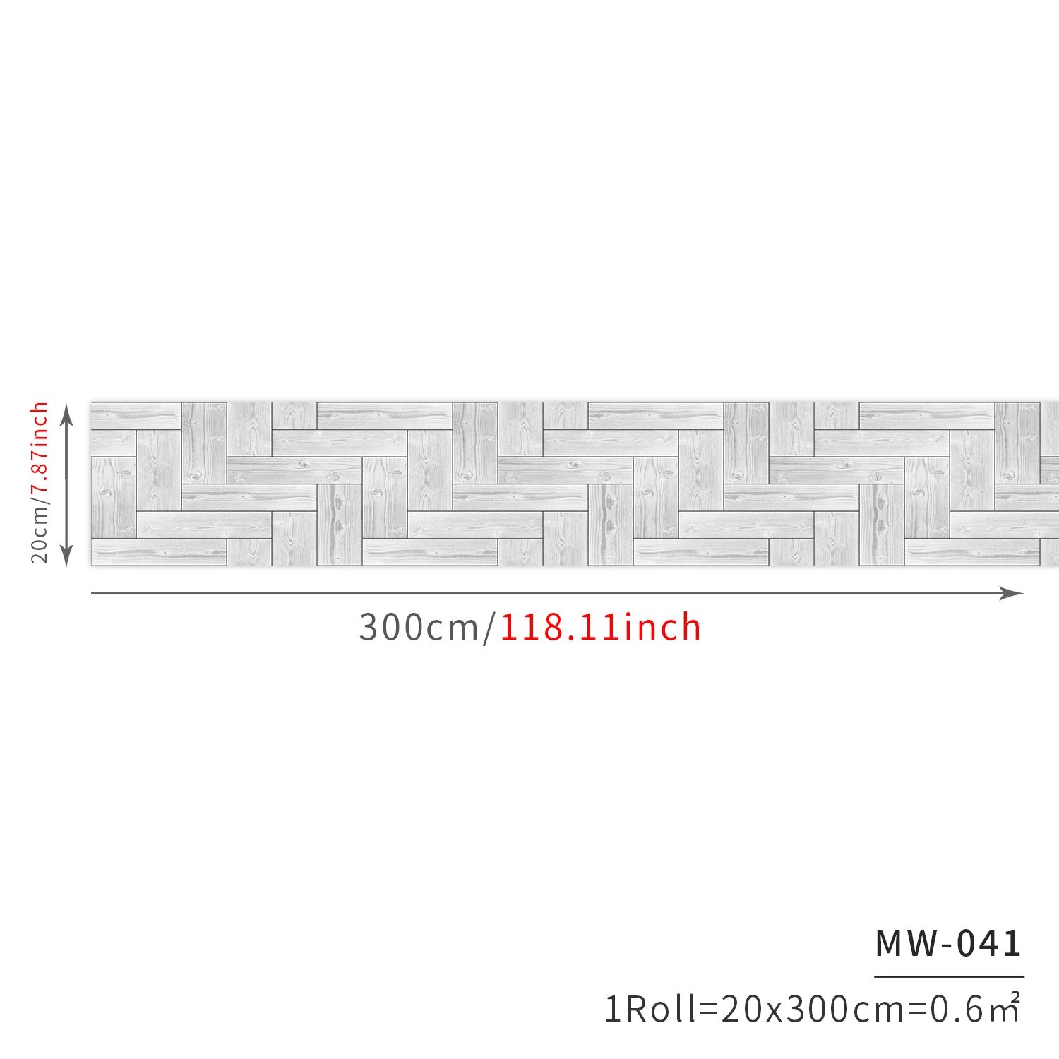 Kleur: MW41Afmeting: 20 cm x 300 cm