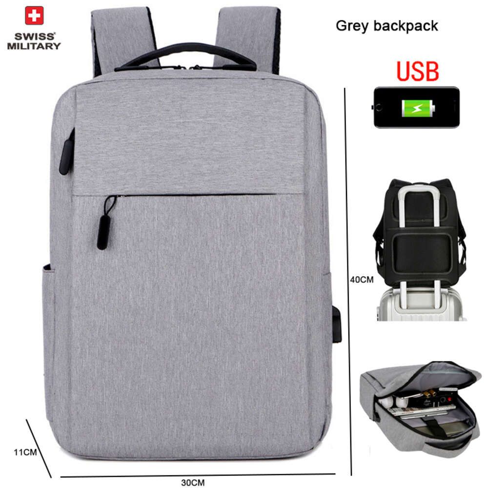 Grey backpack