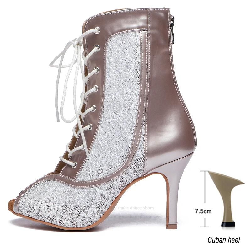 White heel 7.5cm