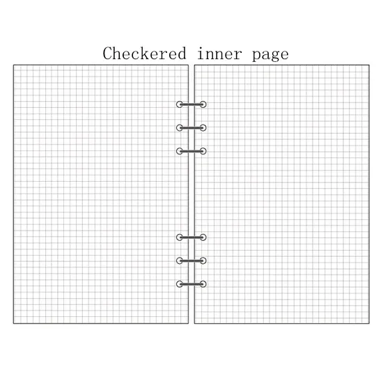 Page intérieure carrée A5 21x14,2 cm