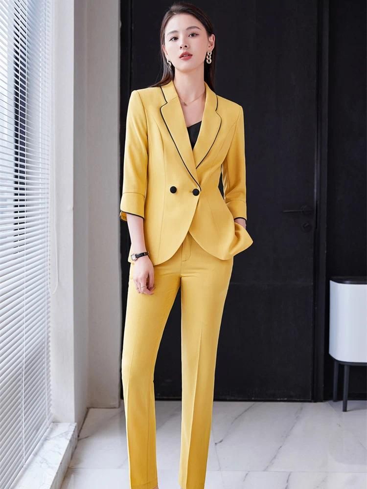 Yellow Pants suit