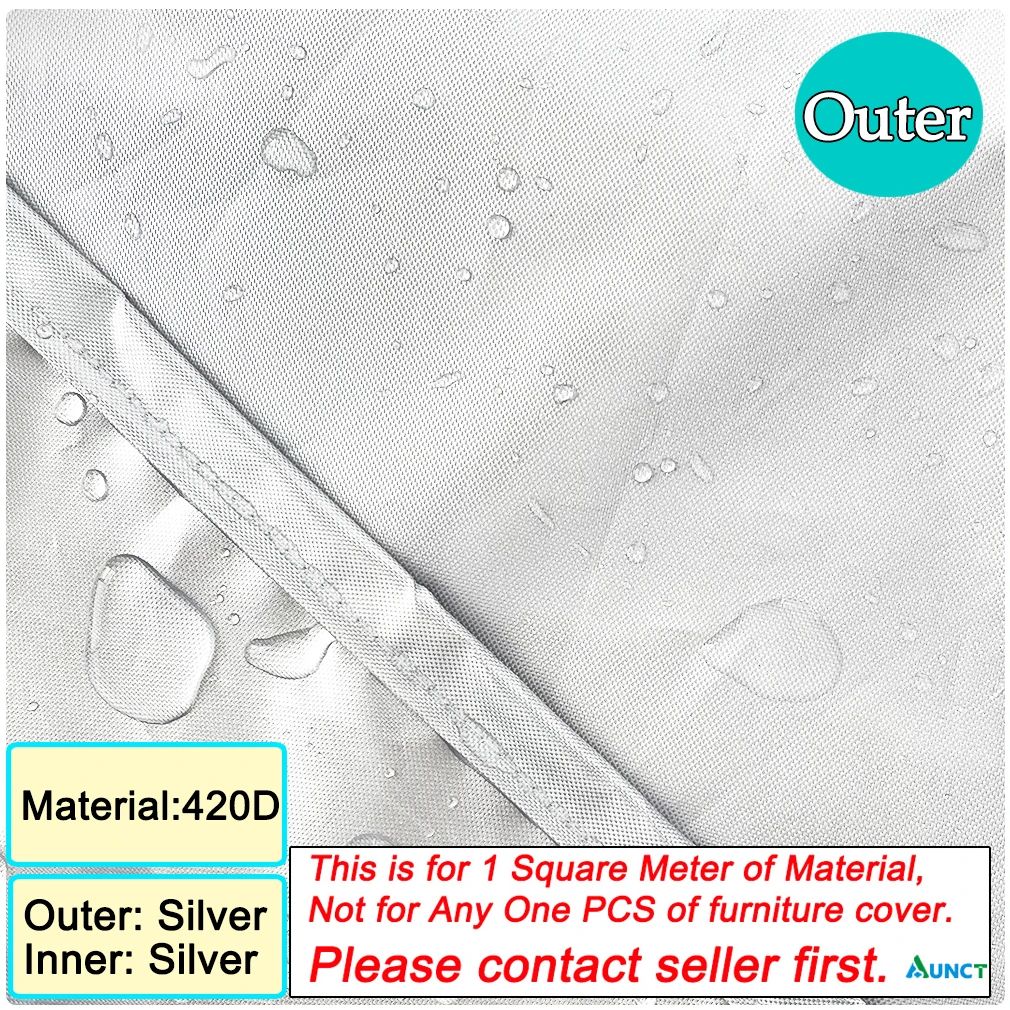 420D- (silver) -1 kvadratmeter