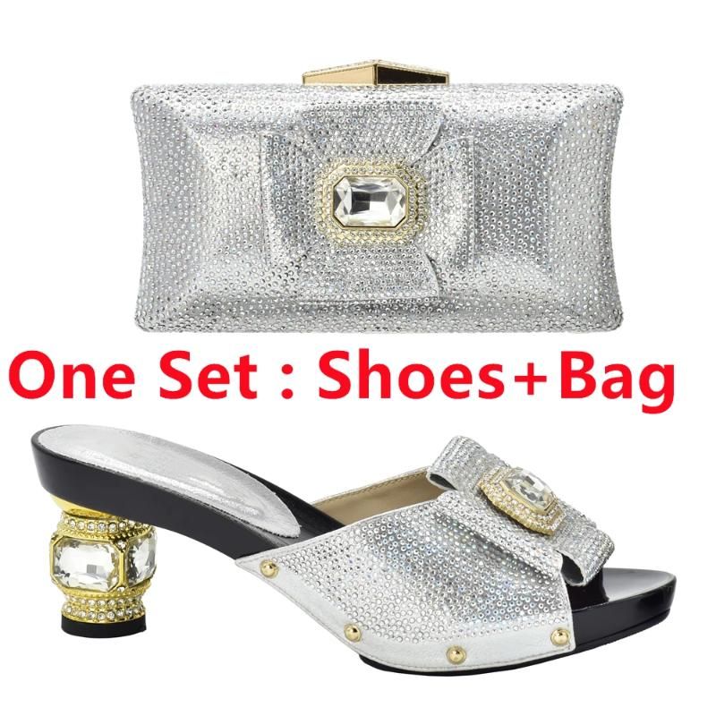 Silver Shoes and Bag