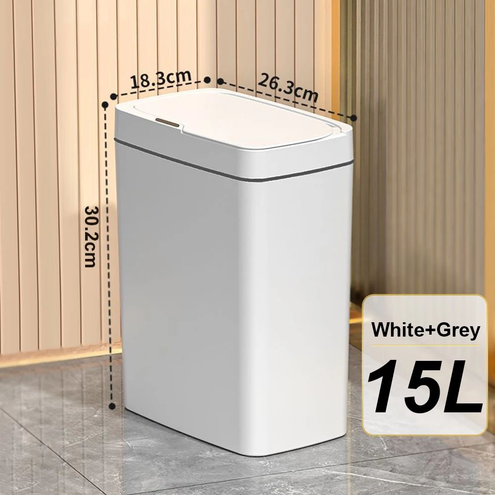 15L Blanc Gris-Charge USB