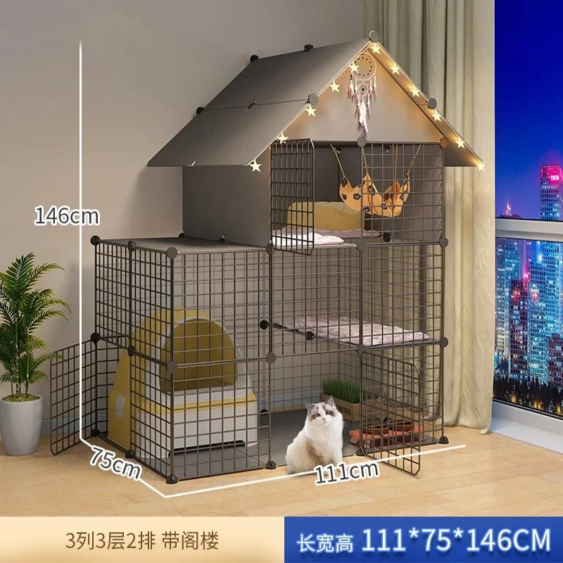 Single Cat Cage A1-111x75x146cm