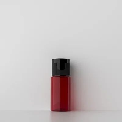 10ml-Red Bottle Black-Plastic