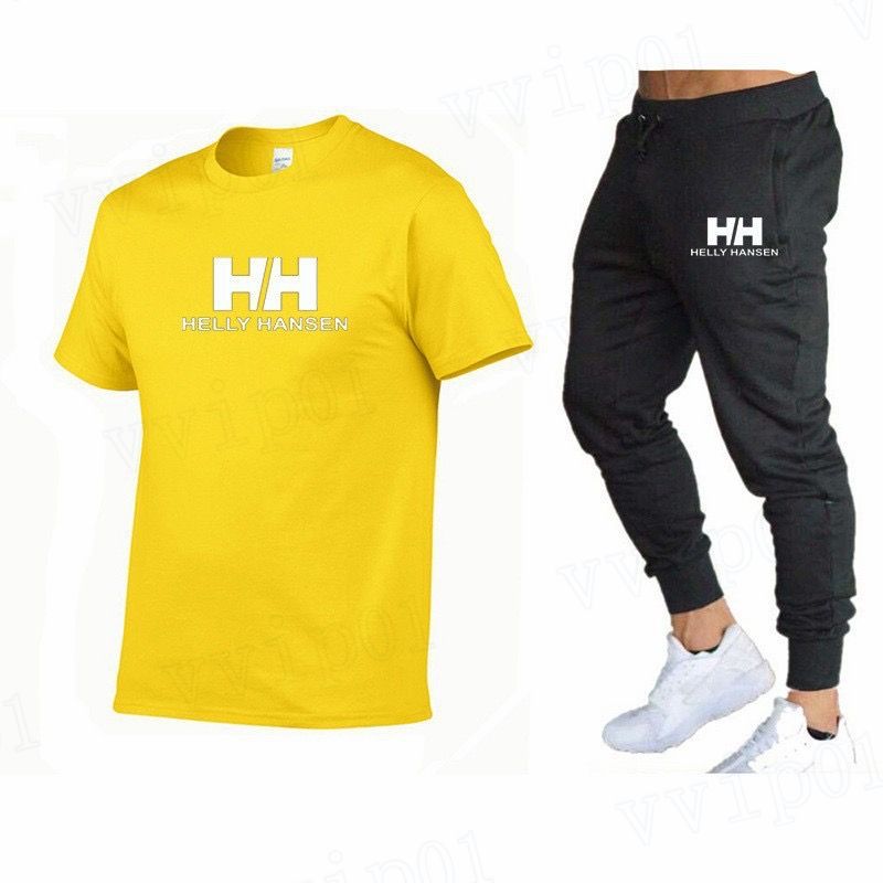 #3-Yellow Tees+Black Pants