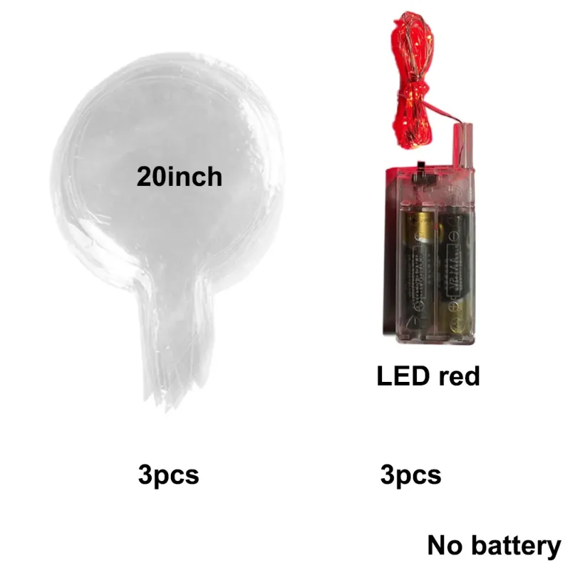 Outros 3 balões mais 3LED4