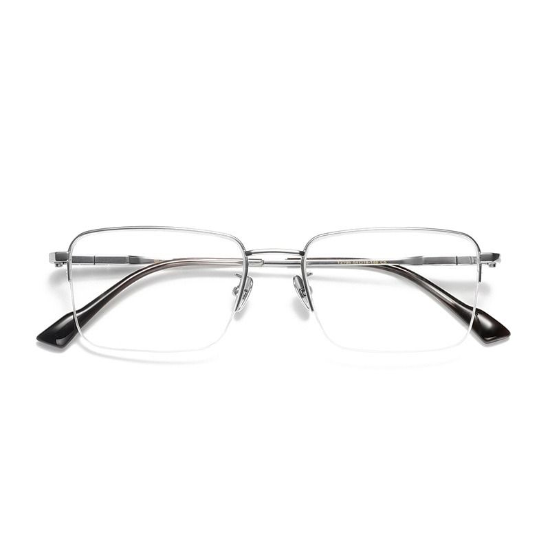 Silver frame clear lens