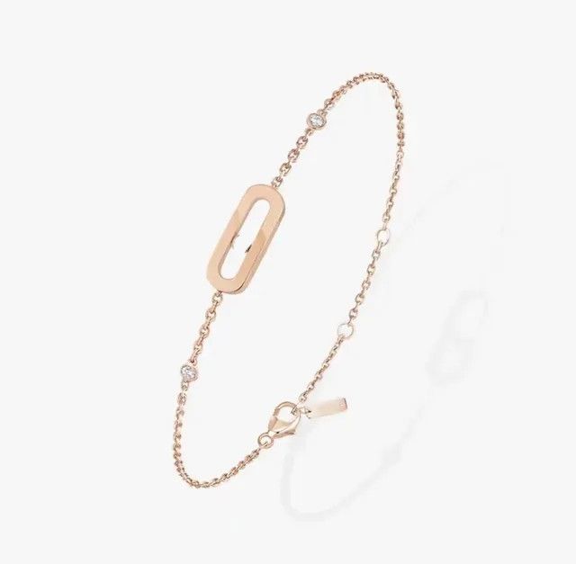 N.1 braccialetti in oro rosa da 20 cm