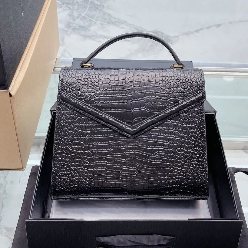 20x16x7.5cm-black croc