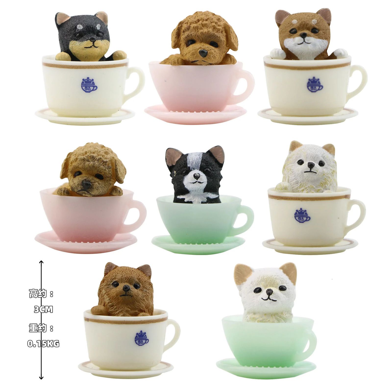 Chien de 8pcs