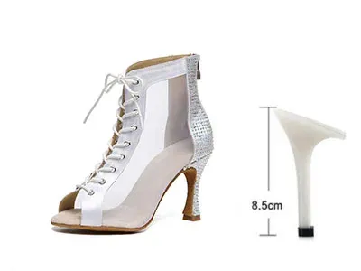 White heel 8.5cm