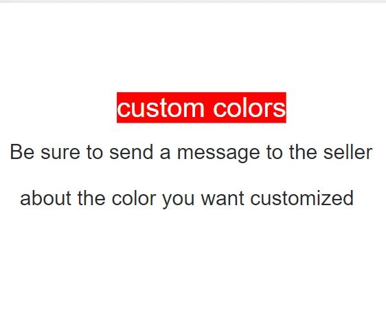 custom colors