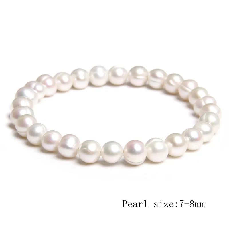 1 White 7-8mm 19 cm