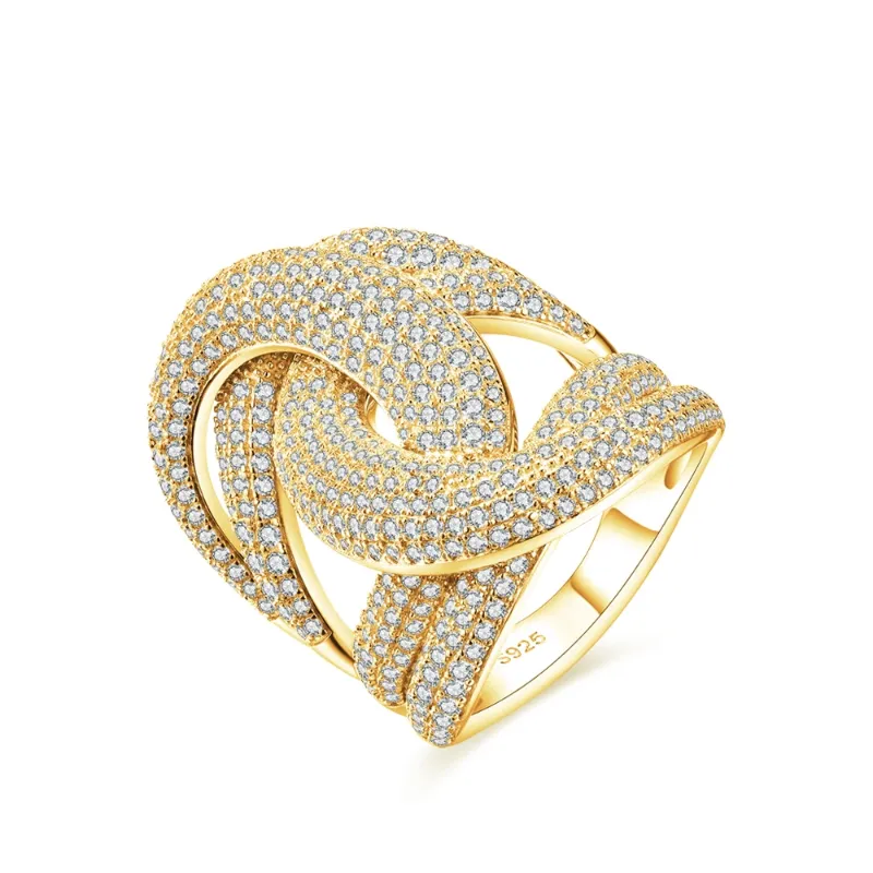 925 Sterling Silver Yellow Gold