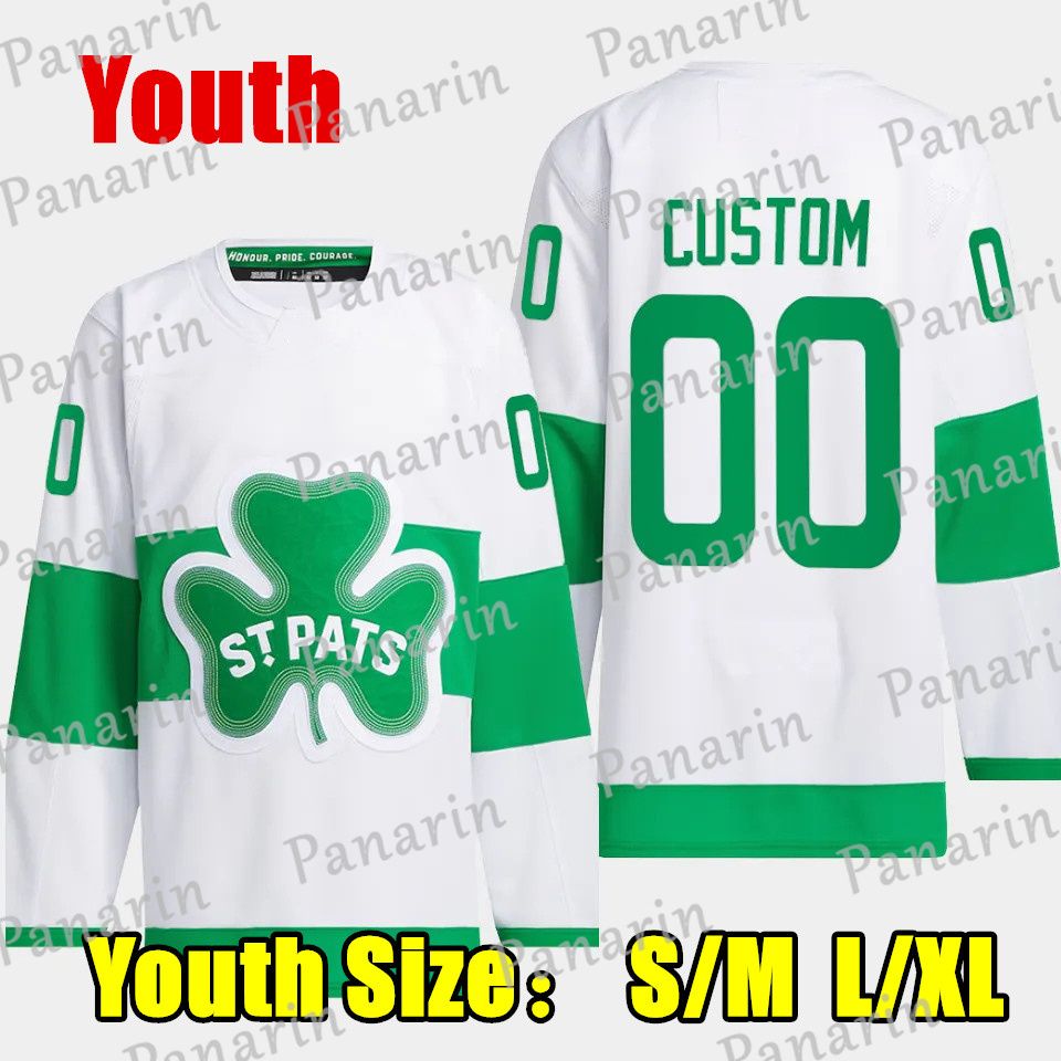 White & Green New St. Pats Youth