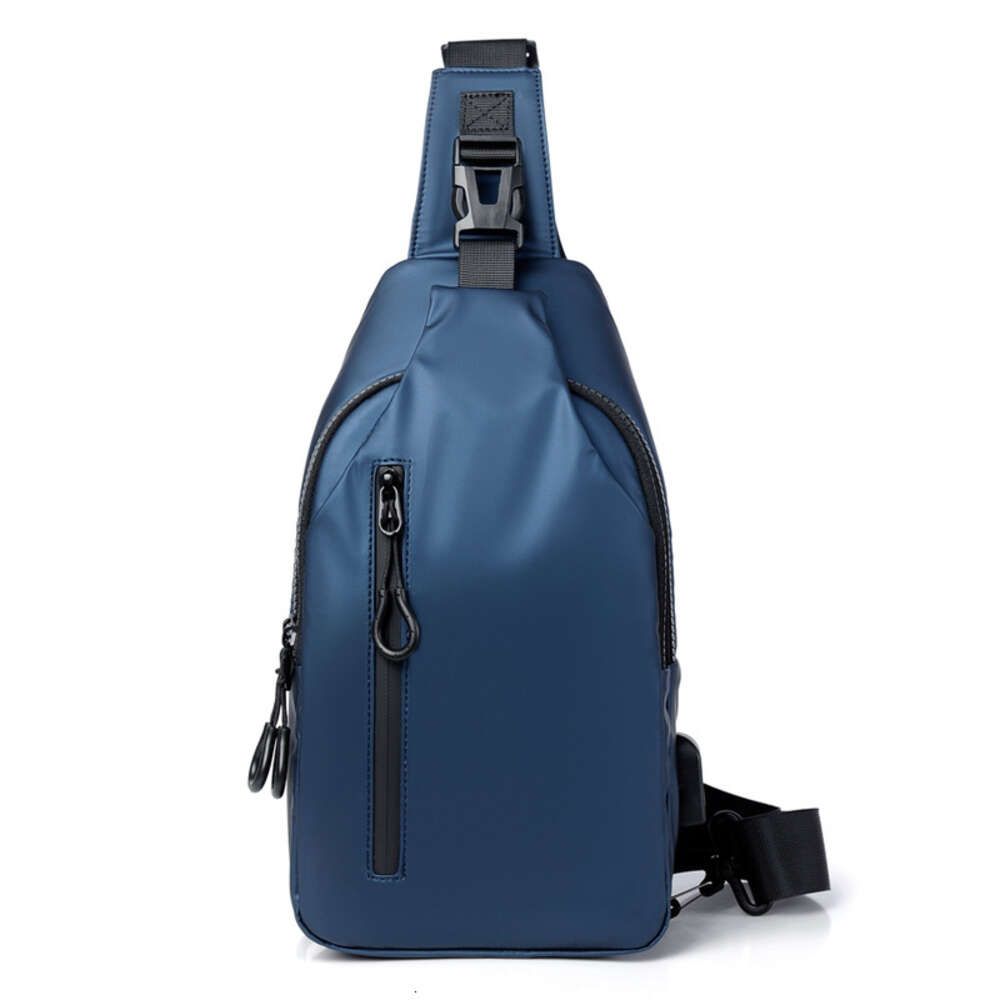 Leather blue bag
