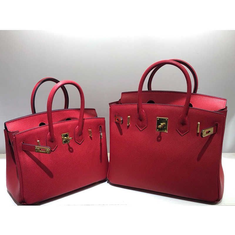 Palm Pattern Platinum Bag Red Gold