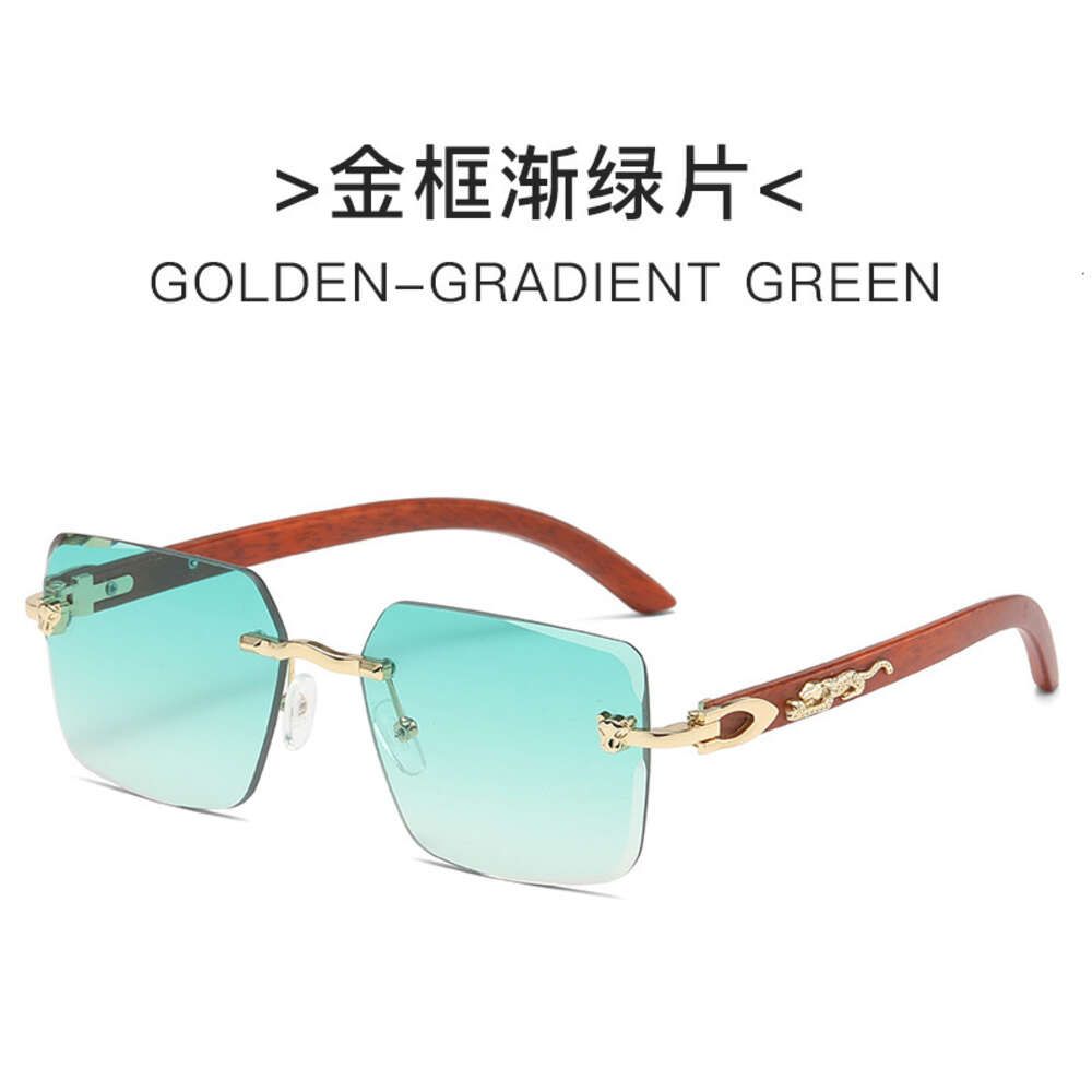 Gold Frame with Gradient Green