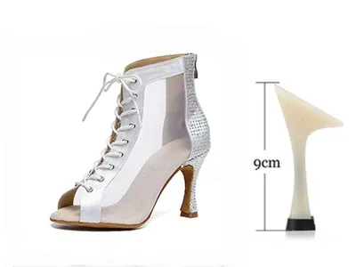 White heel 9cm