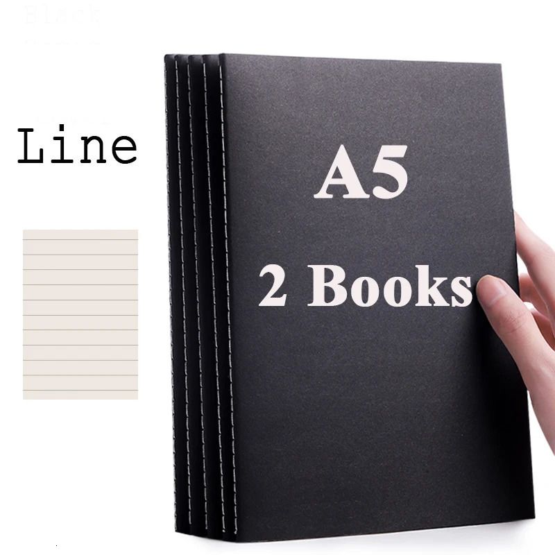 A5 Black Line 2Book