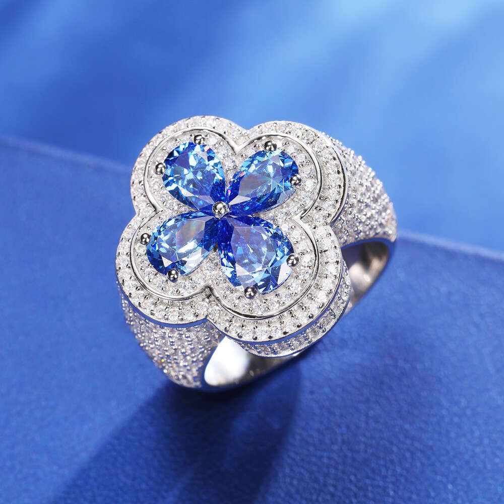 Bleu Cz-Or blanc