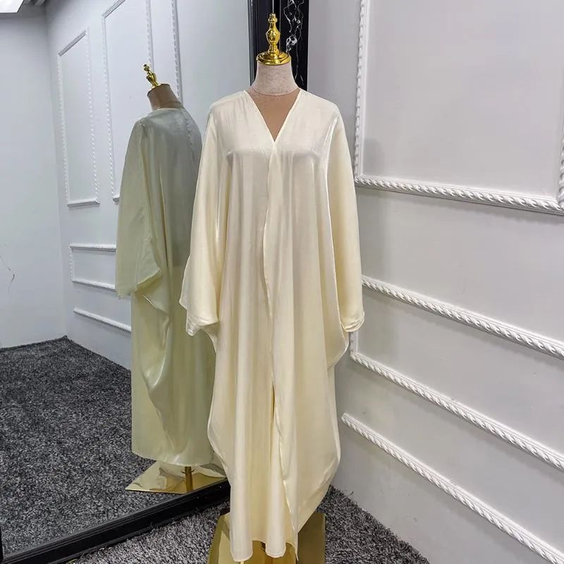 Beżowy otwarty Abaya 1