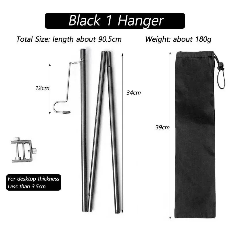 Color:Black 1 Hanger