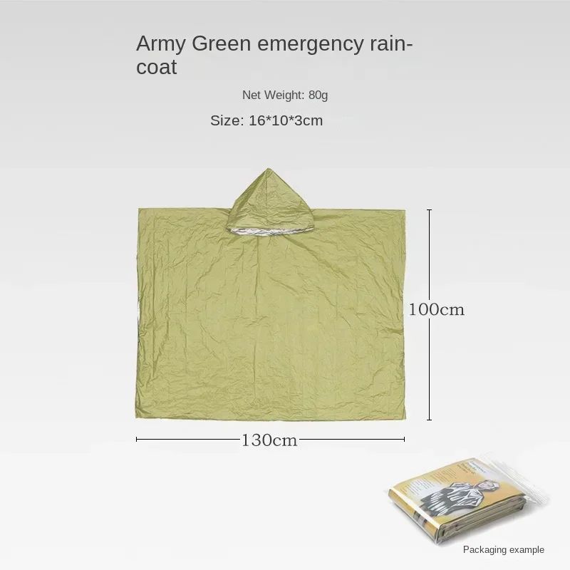 Color:Rain Coat Green