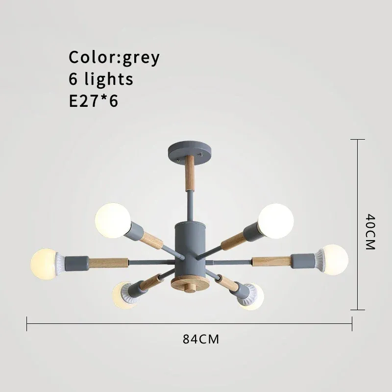 6 luzes cinza