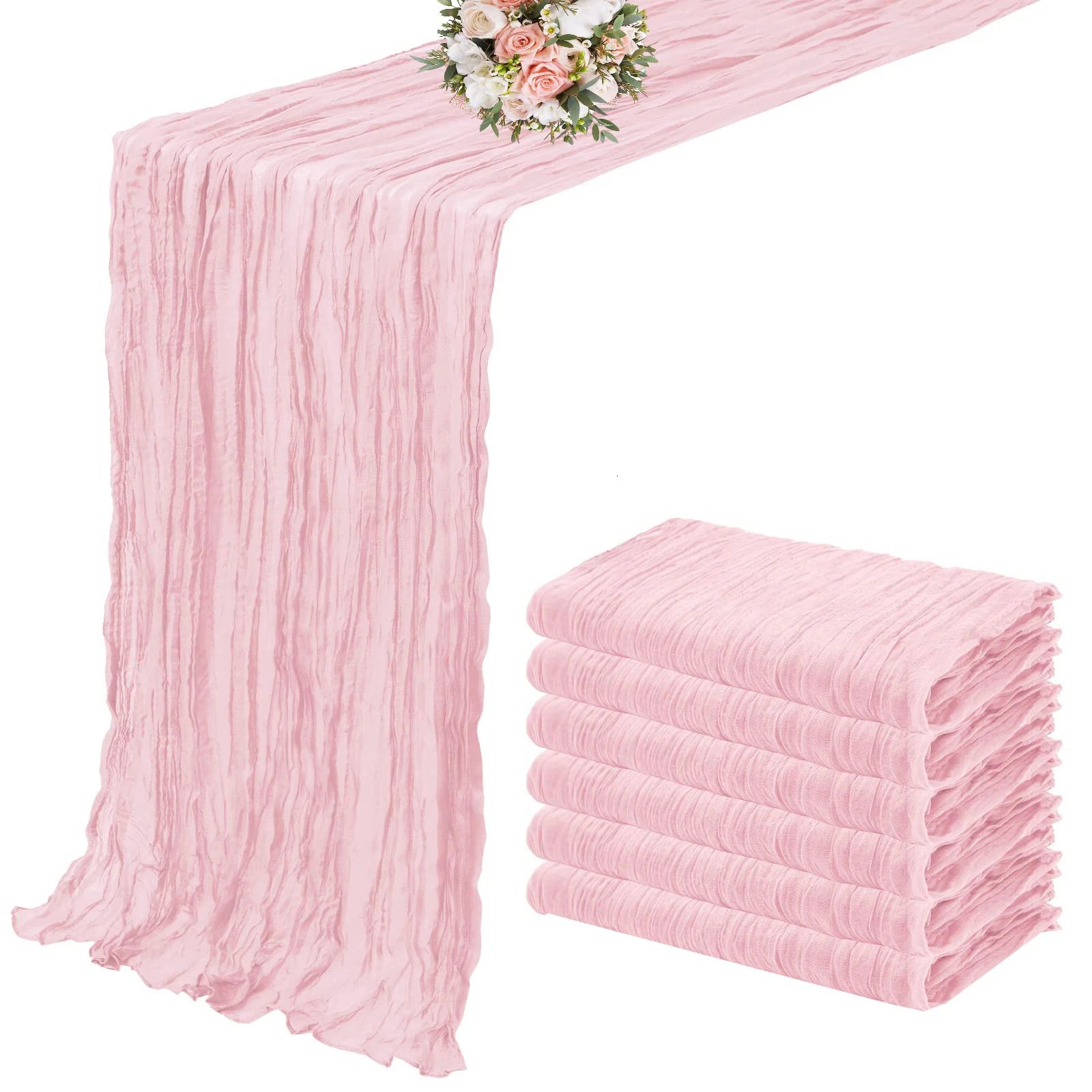 Pink-6pcs 90x180cm