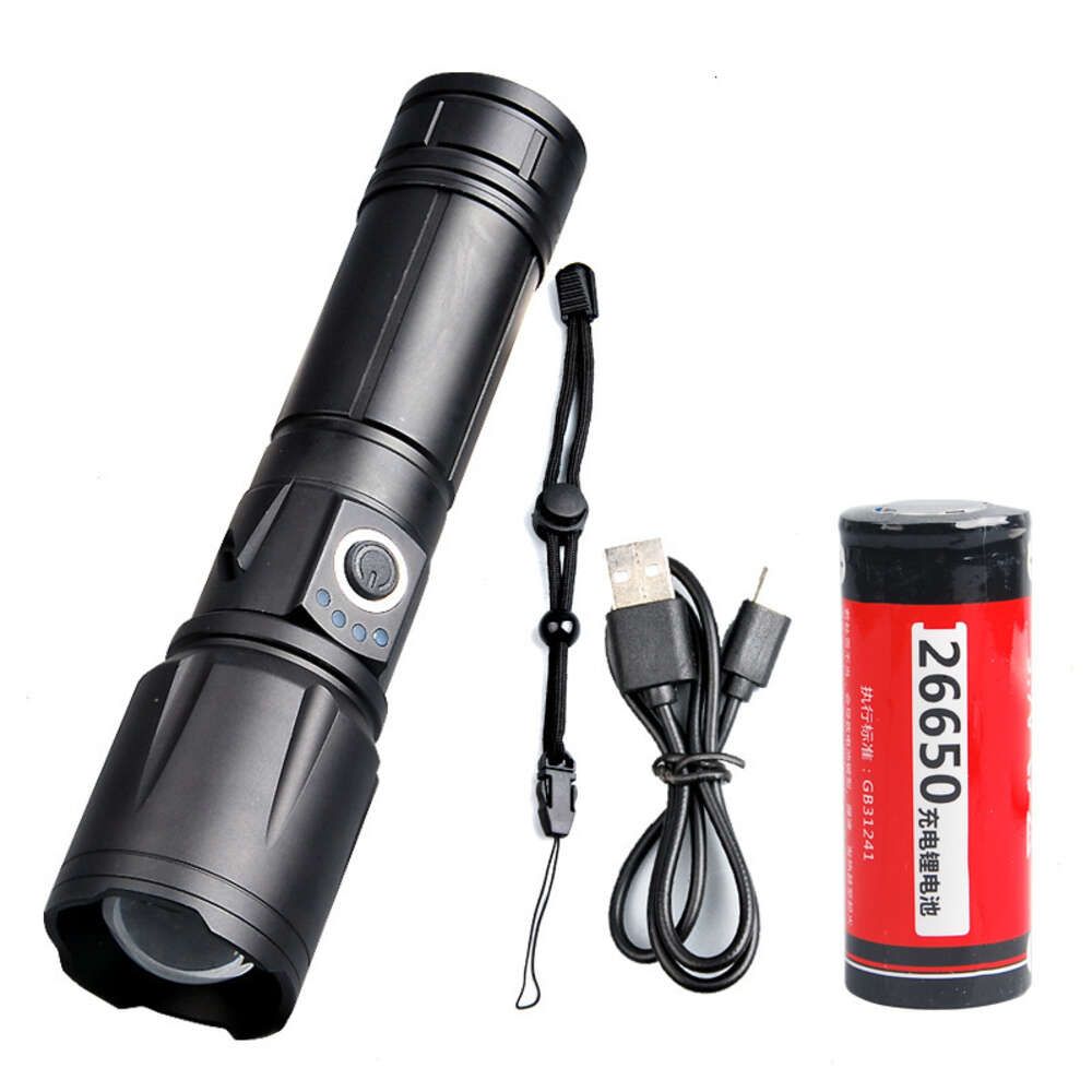 Flashlight 1 26650 battery charging